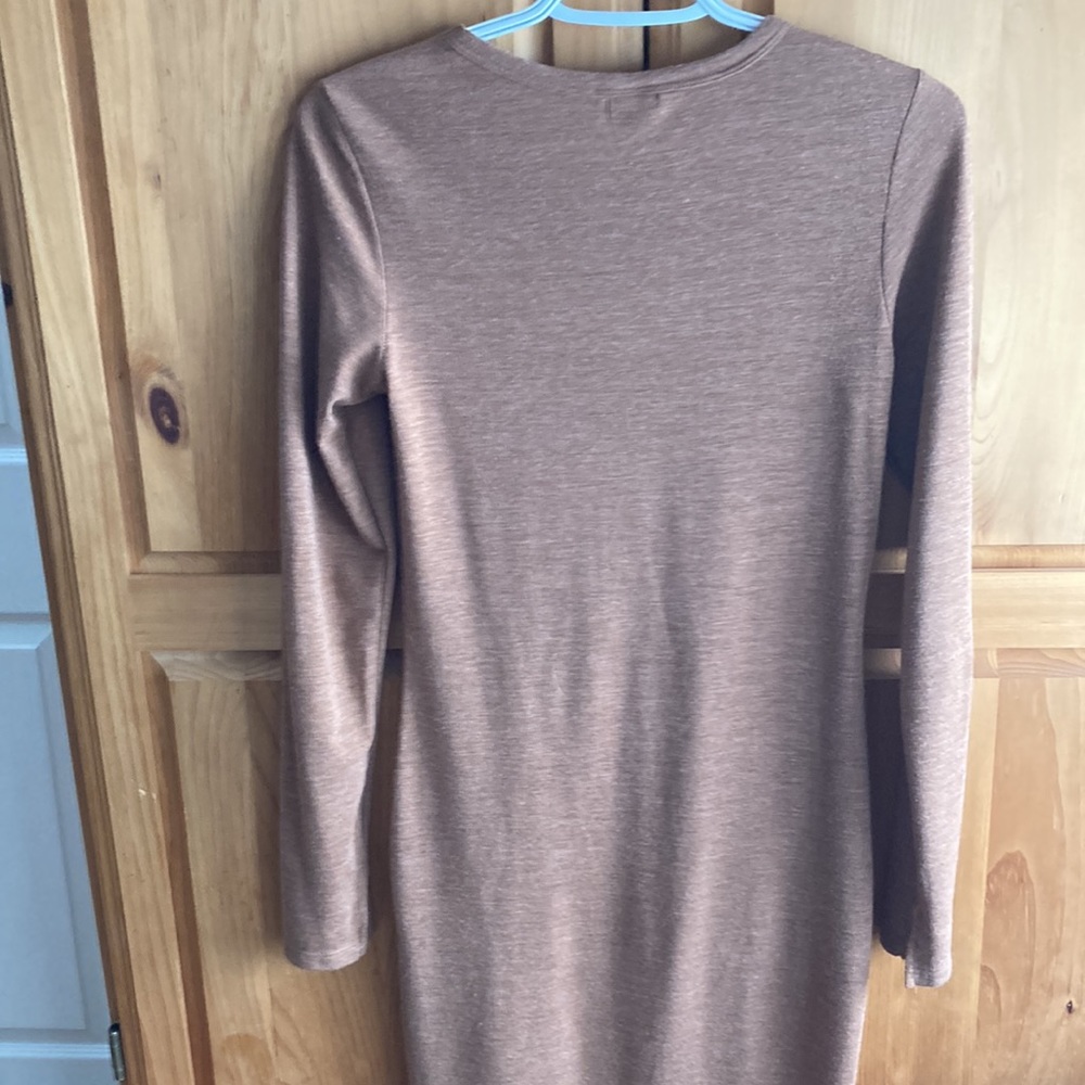 H&M Basics BodyCon Rust Brown Dress - Picture 6 of 8